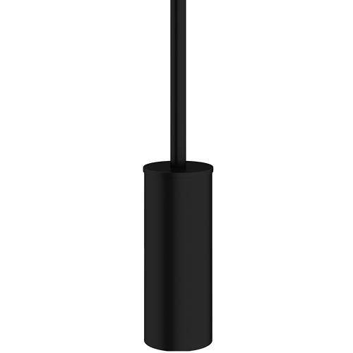 Crosswater MPRO Wall Mounted Toilet Brush & Holder (Matt Black).