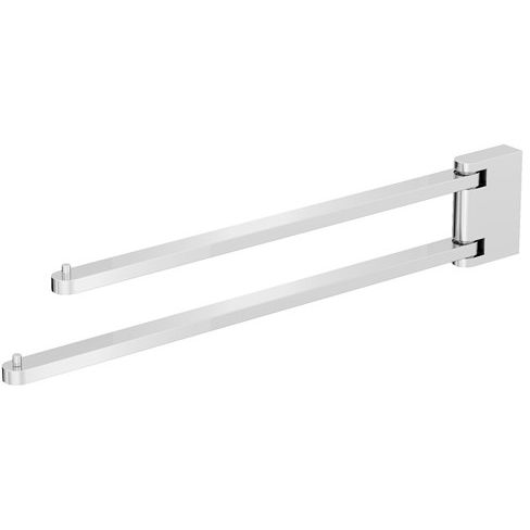 Crosswater MPRO Twin Swivel Towel Rail (Chrome).