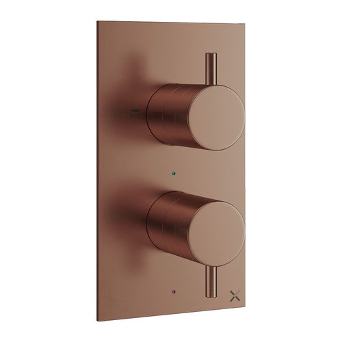 Crosswater MPRO Thermostatic Shower Valve With 2 Outlets (Br Bronze).