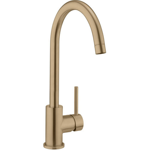 Crosswater MPRO Side Lever Kitchen Tap (Brushed Brass).