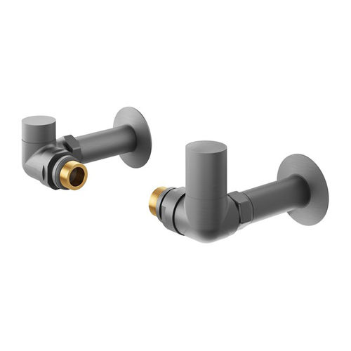 Crosswater MPRO Corner Radiator Valves (Slate).