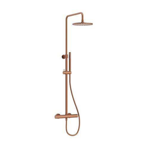 Crosswater Central Thermostatic Shower Kit (Brushed Bronze).