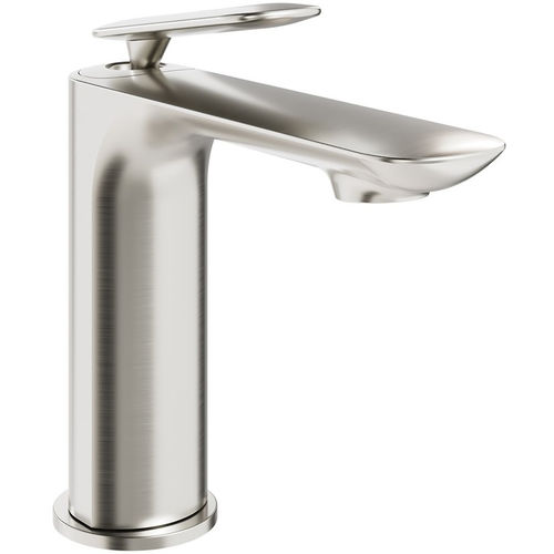 Crosswater Huck Mono Basin Mixer Tap With Lever Handle (Br Metallic).