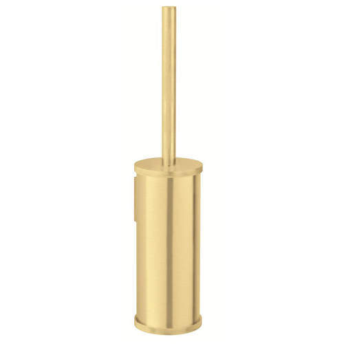 Crosswater UNION Wall Mounted Toilet Brush & Holder (Brushed Brass).