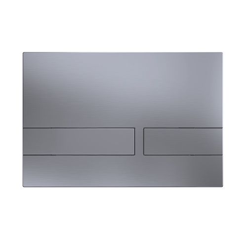 Crosswater Venue Flush Plate With Dual Buttons (NEW - Br Steel).