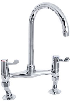 Deva Lever Action 3" Lever Bridge Sink Tap with adjustable centers.