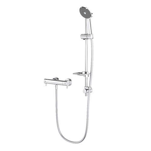 Methven Kiri Satinjet Cool to Touch Thermostatic Shower Pack (Chrome).