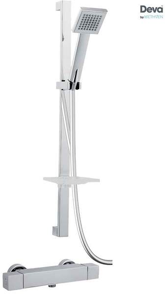 Deva Savvi Thermostatic Bar Shower Valve With Single Mode Kit (Chrome).