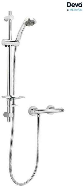 Deva Vision Thermostatic Bar Shower Valve With Multi Mode Kit (Chrome).