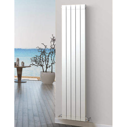 EcoHeat Holborn Vertical Aluminium Radiator 340x1866 (White).