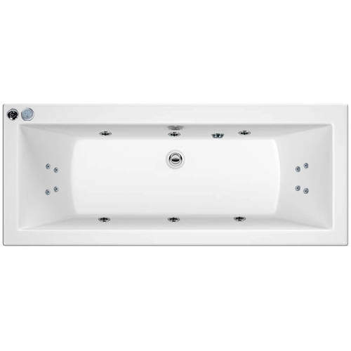 Hydrabath Solarna Double Ended Turbo Whirlpool Bath With 14 Jets (1700x700mm)