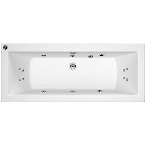 Hydrabath Solarna Double Ended Whirlpool Bath With 14 Jets (1800x800mm).