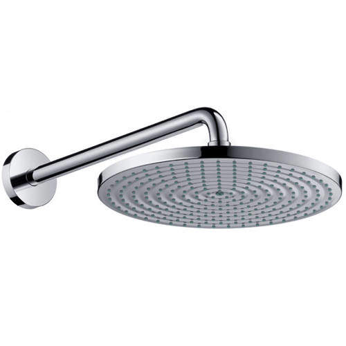 Hansgrohe Raindance S 300 Air 1 Jet Shower Head & Arm (300mm, EcoSmart).