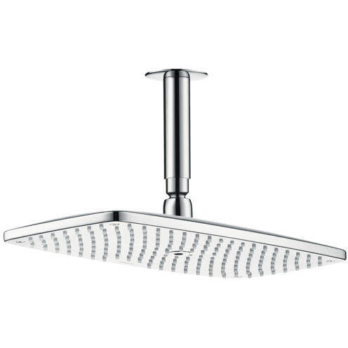 Hansgrohe Raindance E 300 1 Jet Eco Shower Head & Arm (Brushed Chrome).