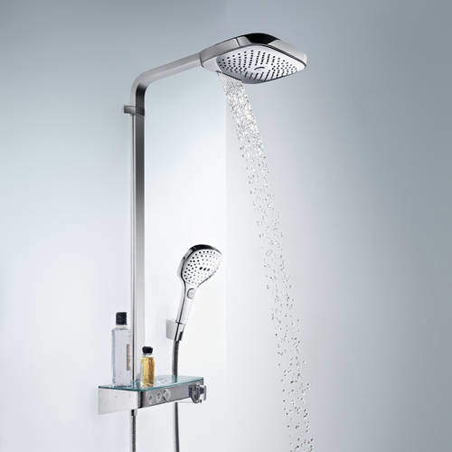 Hansgrohe Raindance Select E 300 3 Jet ST Showerpipe Pack (Chrome).