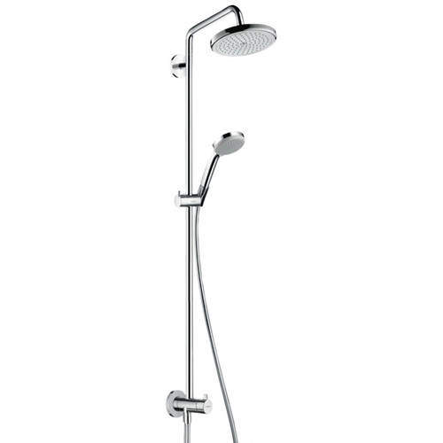 Hansgrohe Croma 220 Air 1 Jet Showerpipe Reno Pack (Chrome).