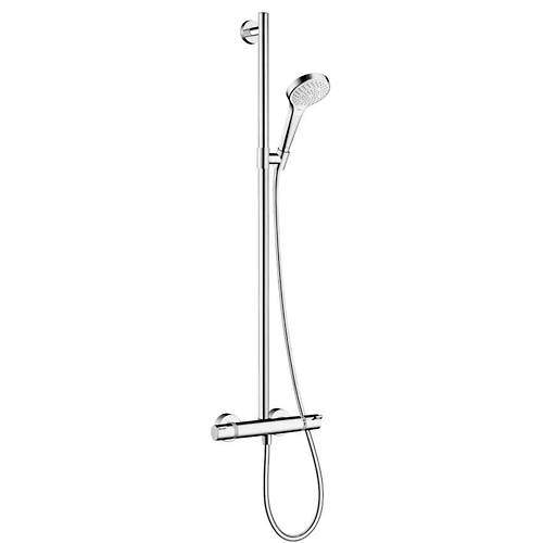 Hansgrohe Croma Select S Multi Semipipe Shower Pack (White & Chrome).