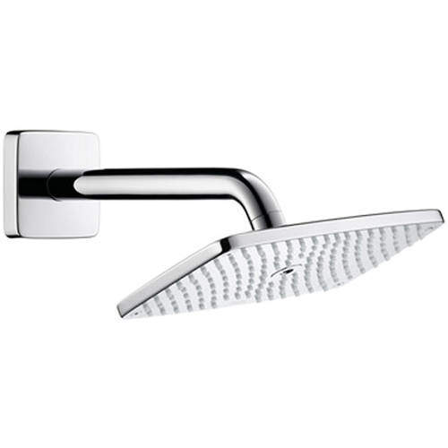 Hansgrohe Raindance E 240 1 Jet Shower Head & Arm (250x150mm, Chrome).