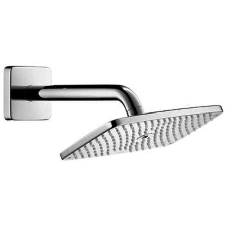 Hansgrohe Raindance E 240 1 Jet Eco Shower Head & Arm (Brushed Chrome).