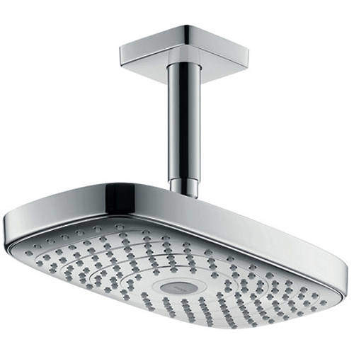 Hansgrohe Raindance E 300 2 Jet Shower Head & Arm (300x160mm, Chrome).