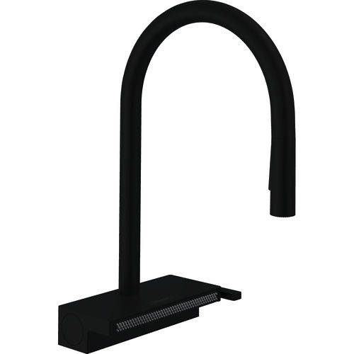 Hansgrohe Aquno Select M81 Kitchen Tap With Pull Out & sBox (3 Jets, M Black).