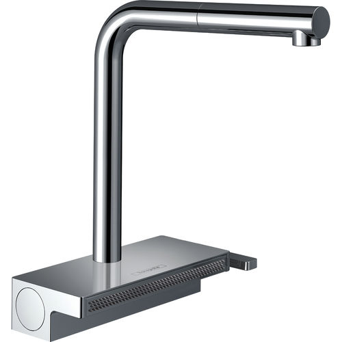 Hansgrohe Aquno Select M81 Kitchen Tap With Pull Out (2 Jets, Chrome).