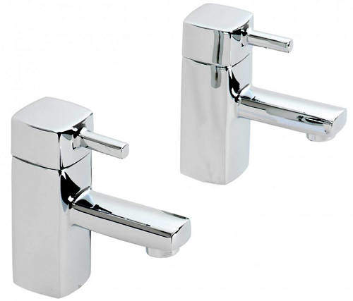 Hydra Chester Pair Of Basin Taps (Chrome).