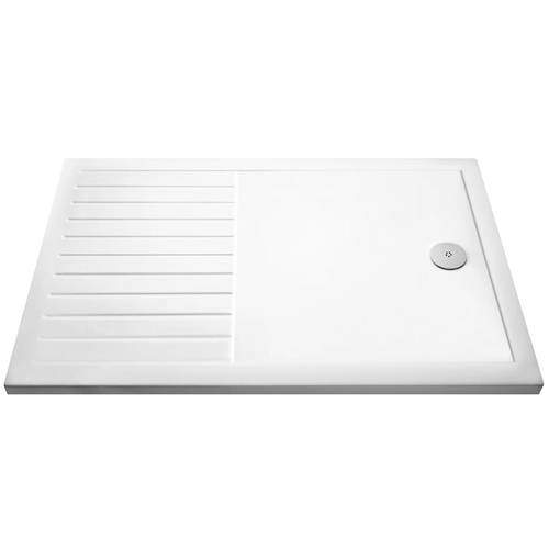 Walk In Shower Tray With Drying Area 1700x800mm (Low Profile). Tuff ...