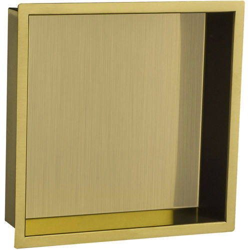 JTP Vos Shower Niche (300x300mm, Brushed Brass).