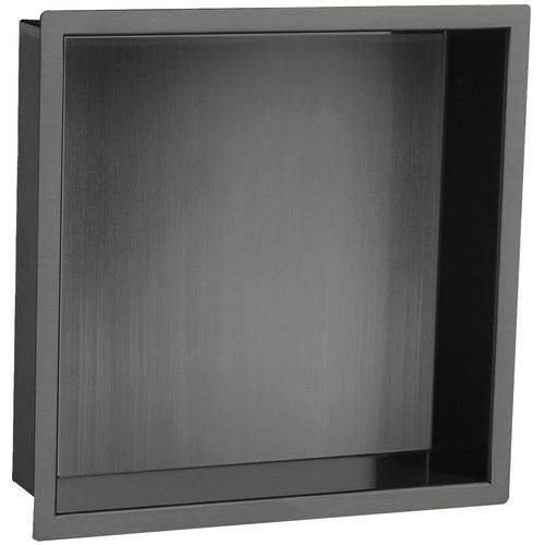 JTP Vos Shower Niche (300x300mm, Brushed Black).