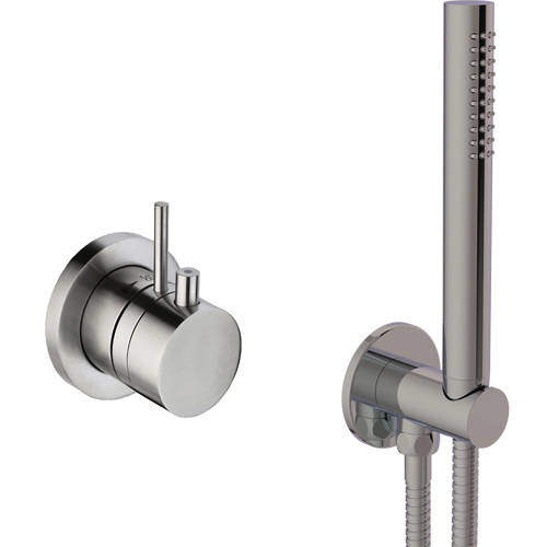 JTP Inox Thermostatic Shower Valve & Shower Kit (Stainless Steel).