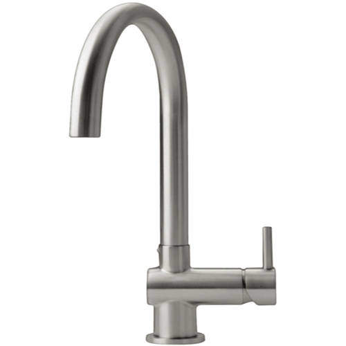 JTP Kitchen Zacca Kitchen Tap With Swivel Spout (Stainless Steel).