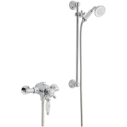 Kartell Viktory Exposed Shower Valve With Slide Rail Kit (Option 4).