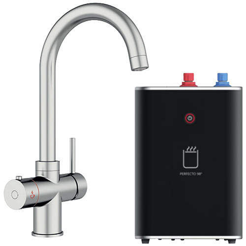 Kedl Tundra Classic 3 In 1 Boiling Water Kitchen Tap (Chrome, 2.4L).