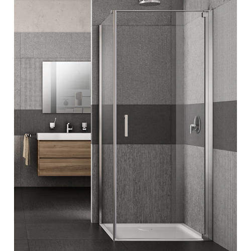 Lakes Italia Vivo Shower Enclosure With Pivot Door (900x1200x2000mm, RH).