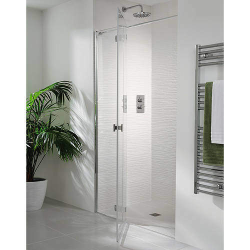 Martinique Frameless Hinged Shower Door Panel 1400x2000 Lakes