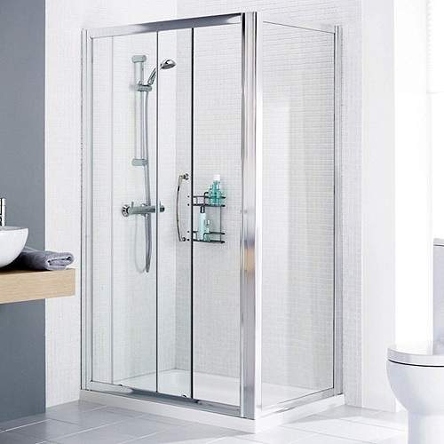 1200x700 Shower Enclosure Slider Door Tray Right Handed