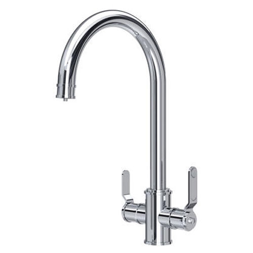 Perrin & Rowe Armstrong 3-in-1 Instant Hot Water Kitchen Tap (Chrome).