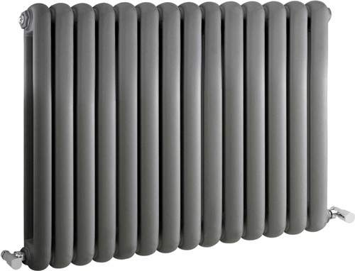 Hudson Reed Radiators Salvia Double Radiator. 3964 BTU (Anthracite). 863x635mm.