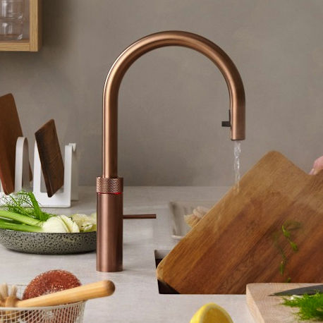 Quooker Flex 3 In 1 Boiling Water Kitchen Tap. PRO3 (Rose Copper).