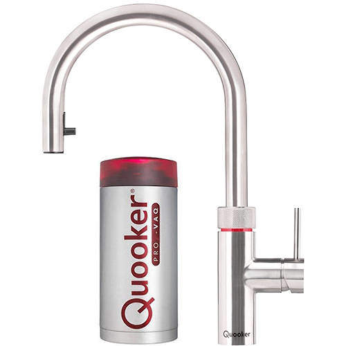 Quooker Flex 3 In 1 Boiling Water Kitchen Tap. PRO3 (Stainless Steel).