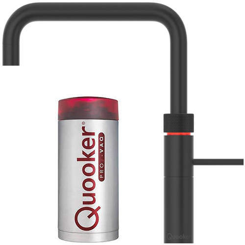 Quooker Fusion Square Boiling Water Kitchen Tap. COMBI (Black).