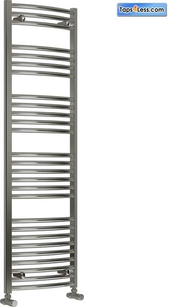 Reina Radiators Diva Curved Towel Radiator (Chrome). 1600x600mm.