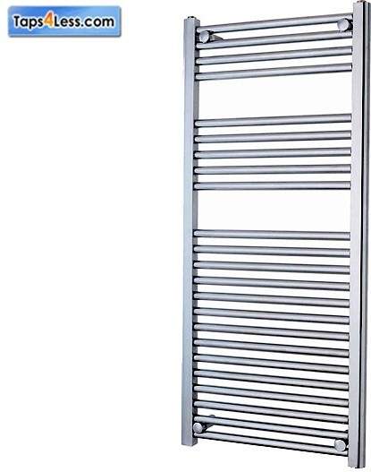 Reina Radiators Diva Flat Towel Radiator (Chrome). 1200x600mm.