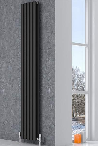 Reina Radiators Neva Vertical Double Radiator (Anthracite). 295x1500mm.