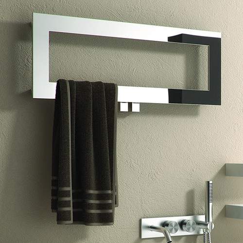 Reina Radiators Bivano Designer Towel Radiator (Stainless Steel). 300x800.