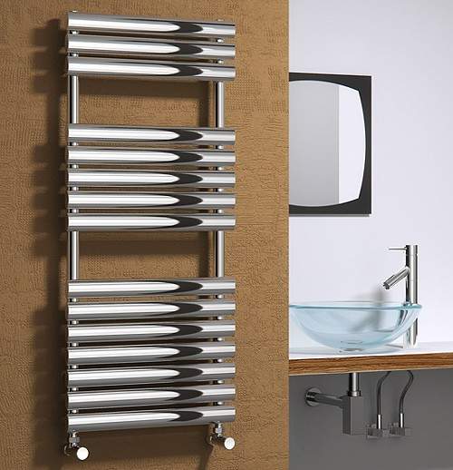 Reina Radiators Helin Towel Radiator (Stainless Steel). 826x500mm.