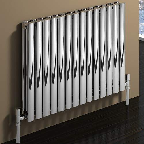 Reina Radiators Nerox Double Radiator (Polished Stainless Steel). 590x600.