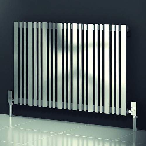 Reina Radiators Versa Radiator (Satin Stainless Steel). 665x600mm.