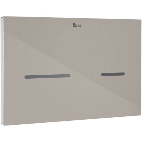 Roca Panels EP3 (DUPLO ONE) - Dual Flush Plate With Sensor (Touchless, Beige Glass)